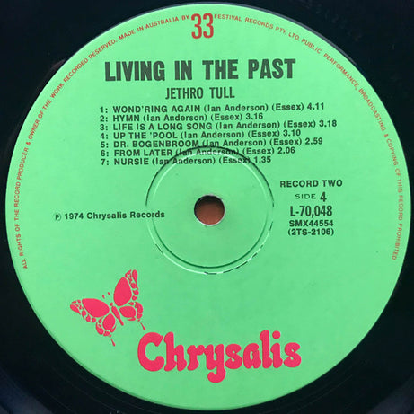 Jethro Tull : Living In The Past (2xLP, Comp, RE, Gat)