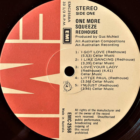 Redhouse (3) : One More Squeeze (LP, Album)