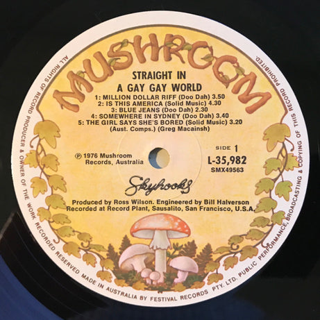 Skyhooks : Straight In A Gay Gay World (LP, Album, Gat)