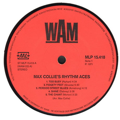 Max Collie Rhythm Aces : Max Collie's Rhythm Aces (LP, Album)