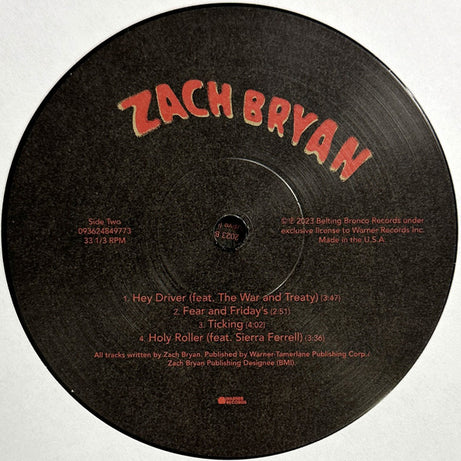 Zach Bryan : Zach Bryan (2xLP, Album)