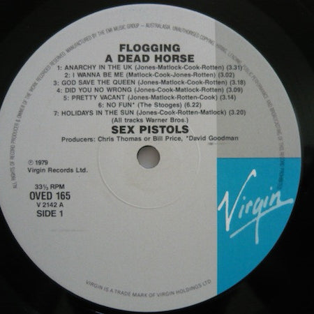 Sex Pistols : Flogging A Dead Horse (LP, Comp)
