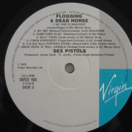 Sex Pistols : Flogging A Dead Horse (LP, Comp)