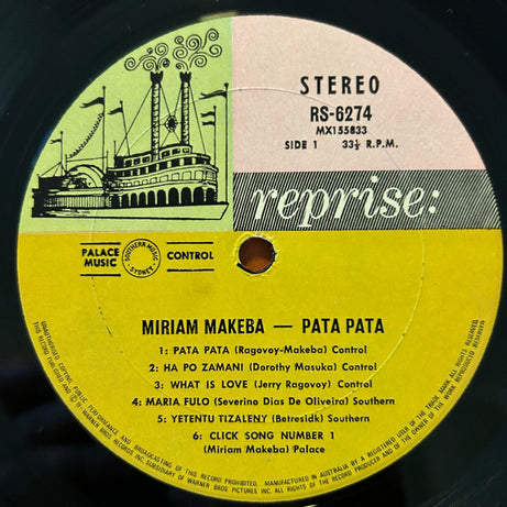 Miriam Makeba : Pata Pata (LP, Album, RE)