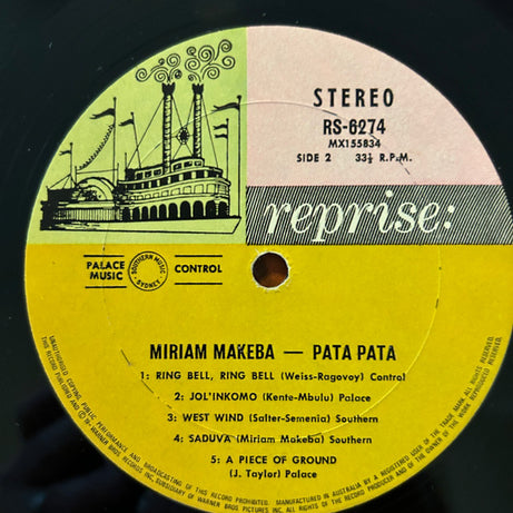 Miriam Makeba : Pata Pata (LP, Album, RE)