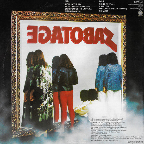 Black Sabbath : Sabotage (LP, Album)