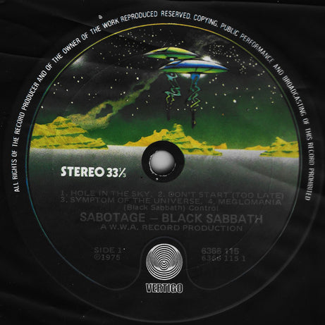 Black Sabbath : Sabotage (LP, Album)