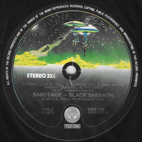 Black Sabbath : Sabotage (LP, Album)