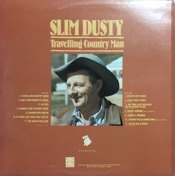 Slim Dusty : Travelling Country Man (LP, Album)