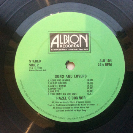 Hazel O'Connor : Sons And Lovers (LP, Album)