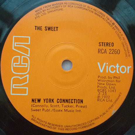 The Sweet : Wig-Wam Bam (7", Single, Sol)