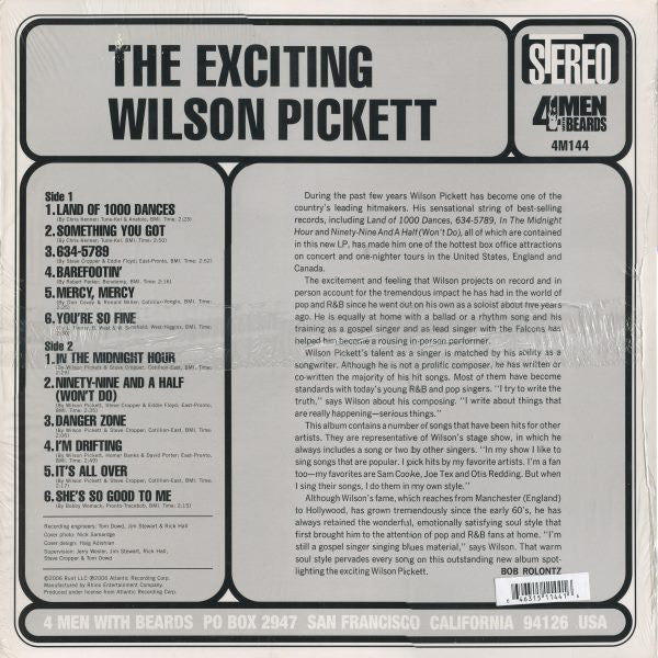 Wilson Pickett : The Exciting Wilson Pickett (LP, Album, RE, 180)