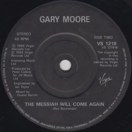 Gary Moore : Livin' On Dreams (7", Single)