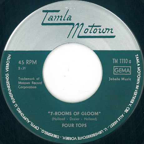 Four Tops : 7-Rooms Of Gloom / Mame (7", Single)