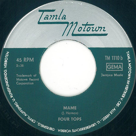Four Tops : 7-Rooms Of Gloom / Mame (7", Single)