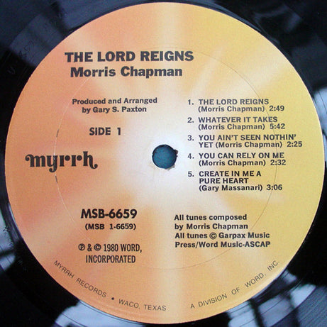 Morris Chapman : The Lord Reigns (LP, Album)