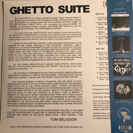 Galt MacDermot : Ghetto Suite (LP, Album, RSD, Ltd, RE)