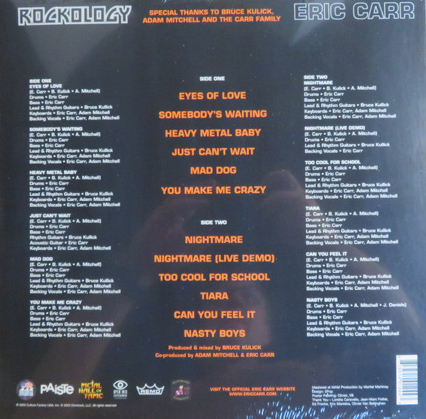 Eric Carr : Rockology (LP, Album, RSD, Pic, RE)