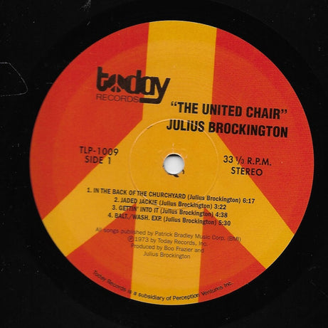 Julius Brockington : The United Chair (LP, Album, RE)
