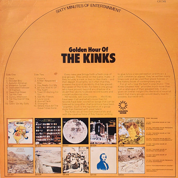 The Kinks : Golden Hour Of The Kinks (LP, Comp)