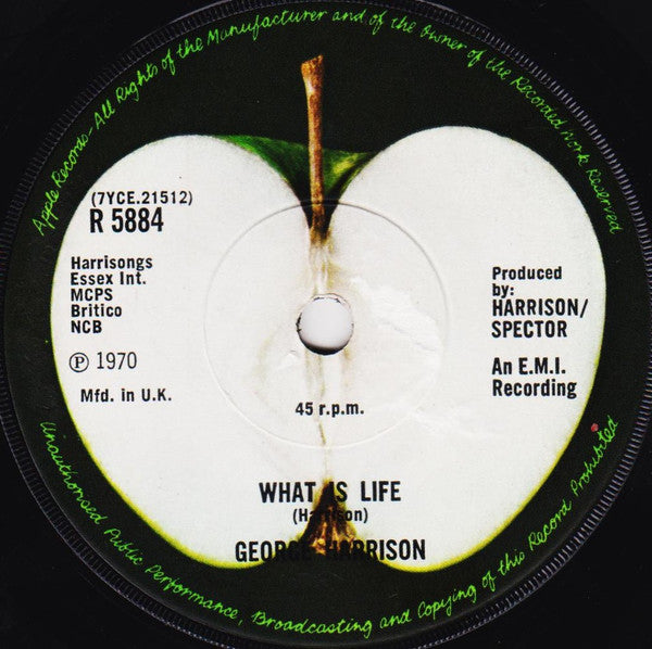 George Harrison : My Sweet Lord (7", Single, Sol)