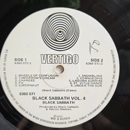 Black Sabbath : Black Sabbath Vol 4 (LP, Album, Gat)