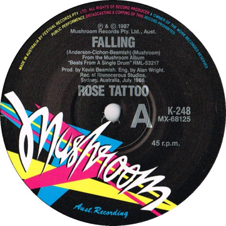 Rose Tattoo : Falling (7", Single)