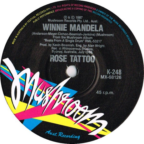 Rose Tattoo : Falling (7", Single)