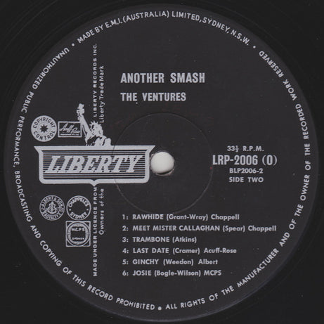 The Ventures : Another Smash (LP, Album, Mono, RE)