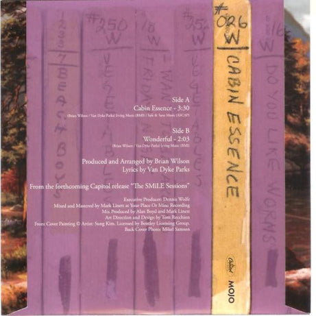 The Beach Boys : Cabin Essence (7", Single, Promo, Cle)