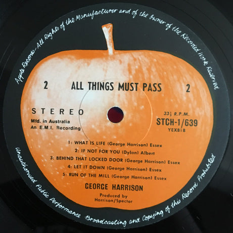 George Harrison : All Things Must Pass (3xLP, Album, Gat)