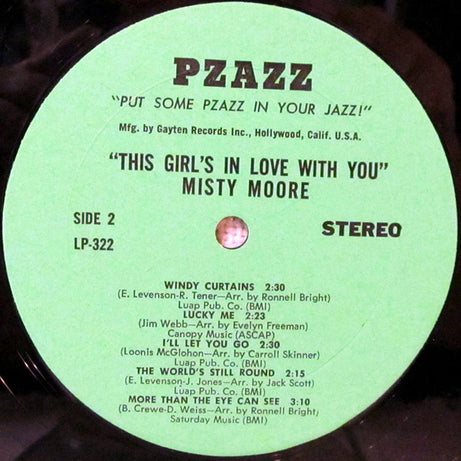 Misty Moore : This Girl's In Love With You (LP, Album)