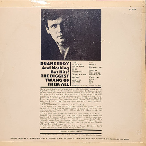 Duane Eddy : The Biggest Twang Of Them All (LP, Album)