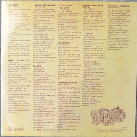 Dragon (5) : O Zambezi (LP, Album)
