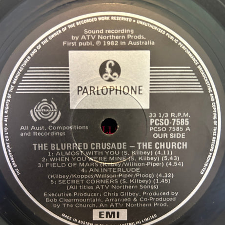 The Church : The Blurred Crusade (LP, Album, M/Print)