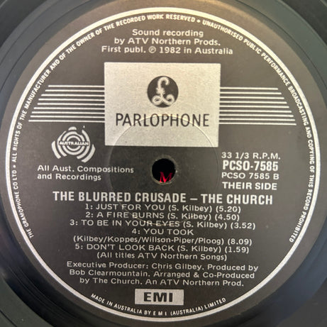 The Church : The Blurred Crusade (LP, Album, M/Print)