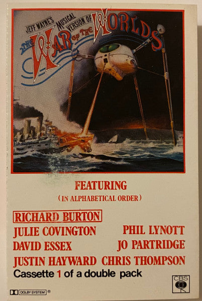 Jeff Wayne : Jeff Wayne's Musical Version Of The War Of The Worlds (2xCass, Album, Cle)