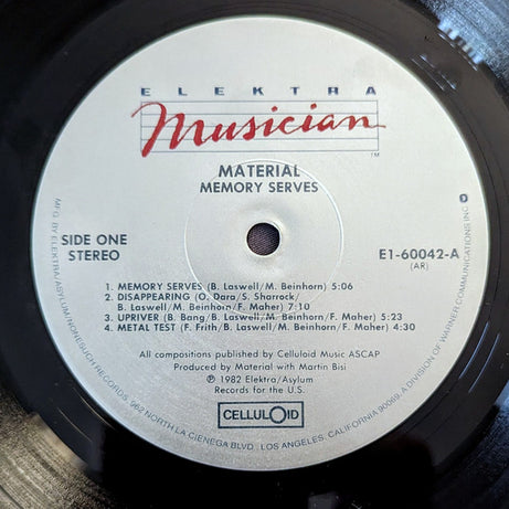 Material : Memory Serves (LP, Album, RE, All)