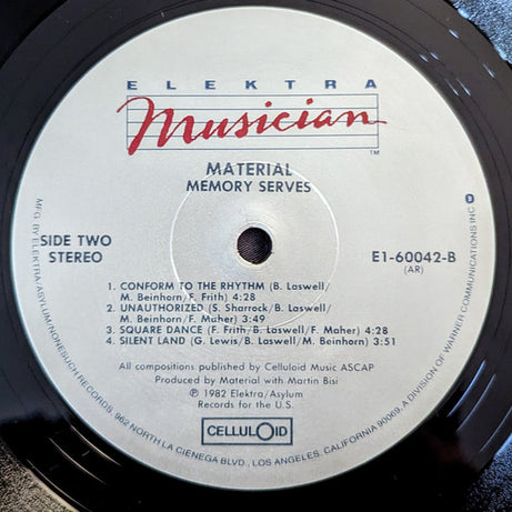 Material : Memory Serves (LP, Album, RE, All)