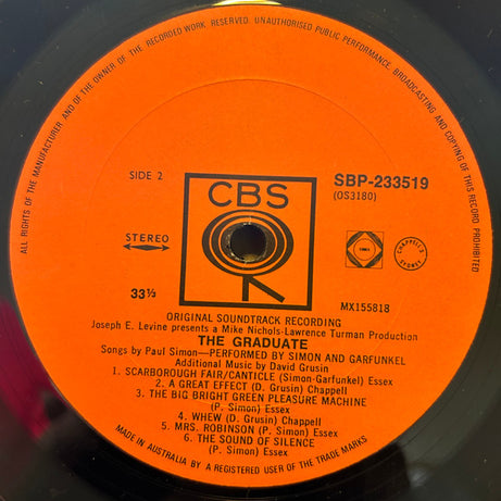 Simon & Garfunkel, Dave Grusin : The Graduate (Original Sound Track Recording) (LP, Album, RE)
