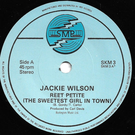 Jackie Wilson : Reet Petite (The Sweetest Girl In Town) (7", Single, RE)