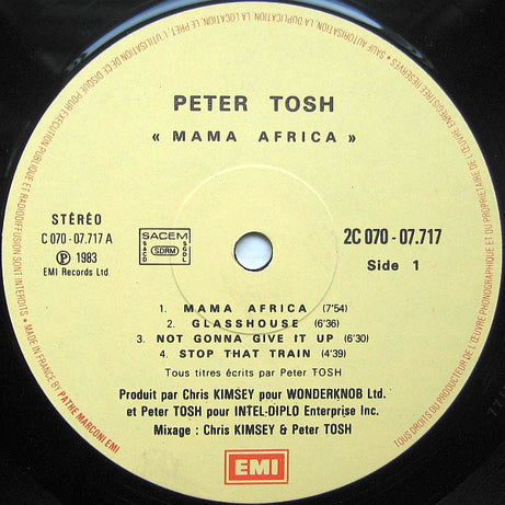 Peter Tosh : Mama Africa (LP, Album)