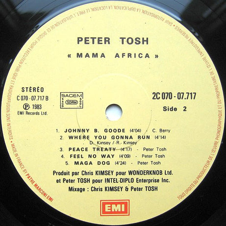 Peter Tosh : Mama Africa (LP, Album)