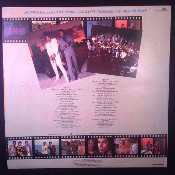 Various : Miami Vice (Music From The Television Series) (LP, Comp)