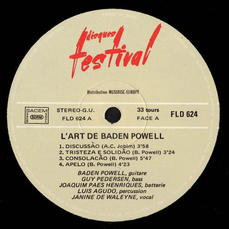 Baden Powell : L'Art De Baden-Powell (VOL. 2) (LP, Album, RE)