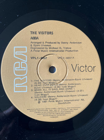 ABBA : The Visitors (LP, Album, Gat)