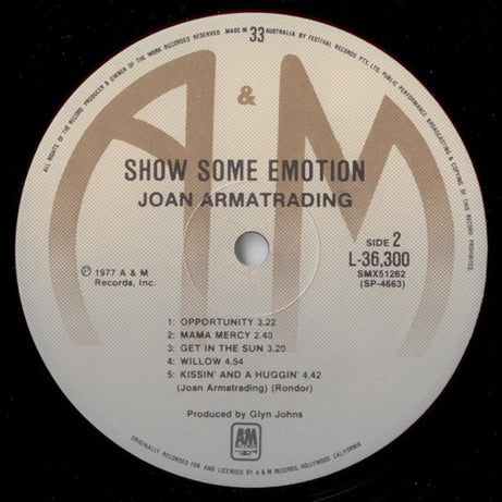 Joan Armatrading : Show Some Emotion (LP, Album)