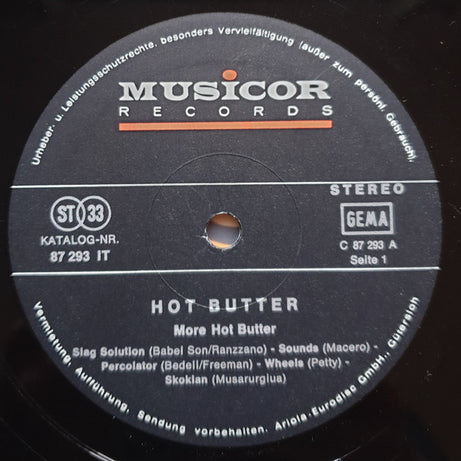 Hot Butter : More Hot Butter (LP, Album)