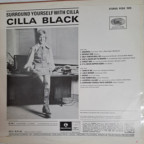 Cilla Black : Surround Yourself With Cilla (LP, Album, Fli)