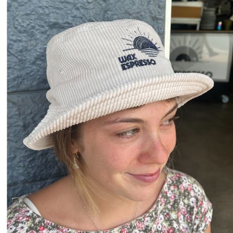 Wax Espresso Cord Bucket Hat